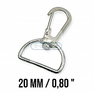 20 mm Almond Hook - Parrot Hook - Spring Swivel Wire Hook A 515