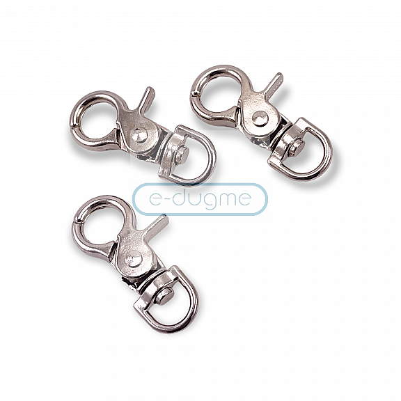 10 mm Metal  Trigger Swivel Snap Hooks - Lobster Claw Clasps  A 522