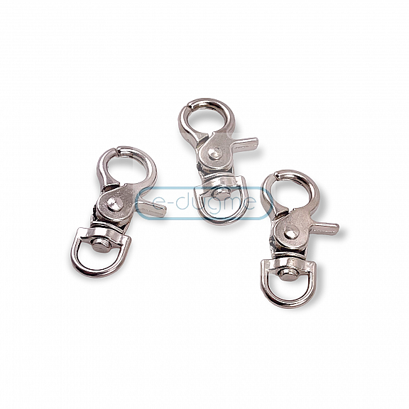 10 mm Metal  Trigger Swivel Snap Hooks - Lobster Claw Clasps  A 522