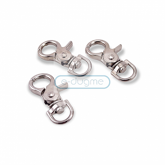 10 mm Metal  Trigger Swivel Snap Hooks - Lobster Claw Clasps  A 522