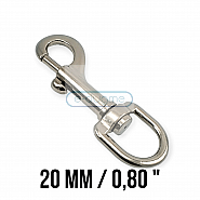 20 mm Sailor Hook - Leash Hook - Spring Swivel Hook A 589