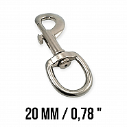 21 mm Snap Hook - Sailor Hook - Leash Hook - Spring Swivel Hook A 590