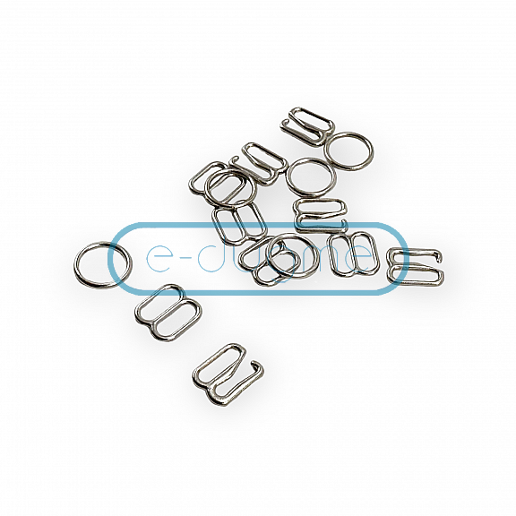 8 mm Bra Strap Adjustment Buckle Hook and Loop AK00080