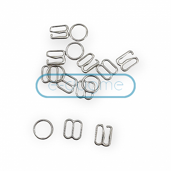 8 mm Bra Strap Adjustment Buckle Hook and Loop AK00080