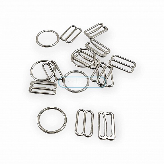 15 mm Bra Strap Adjustment Buckle Hook and Loop AK00150