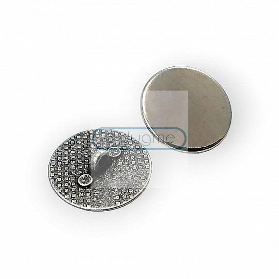 Flat Shank Button Without Pattern 23 mm - 37 L E 1322