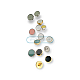 10 mm - 16 L Small Button Enamel Dress and Blouse Button E 1540