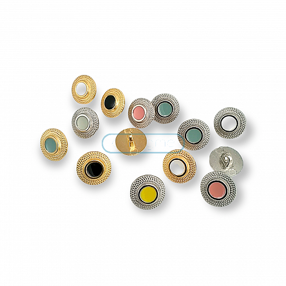 12.5 mm -20 L Enamel Dress and Shirt Button E 1660