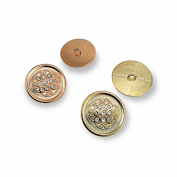 27 mm 44 L Jacket Button with With Rhinestone Luxe Design  E 561