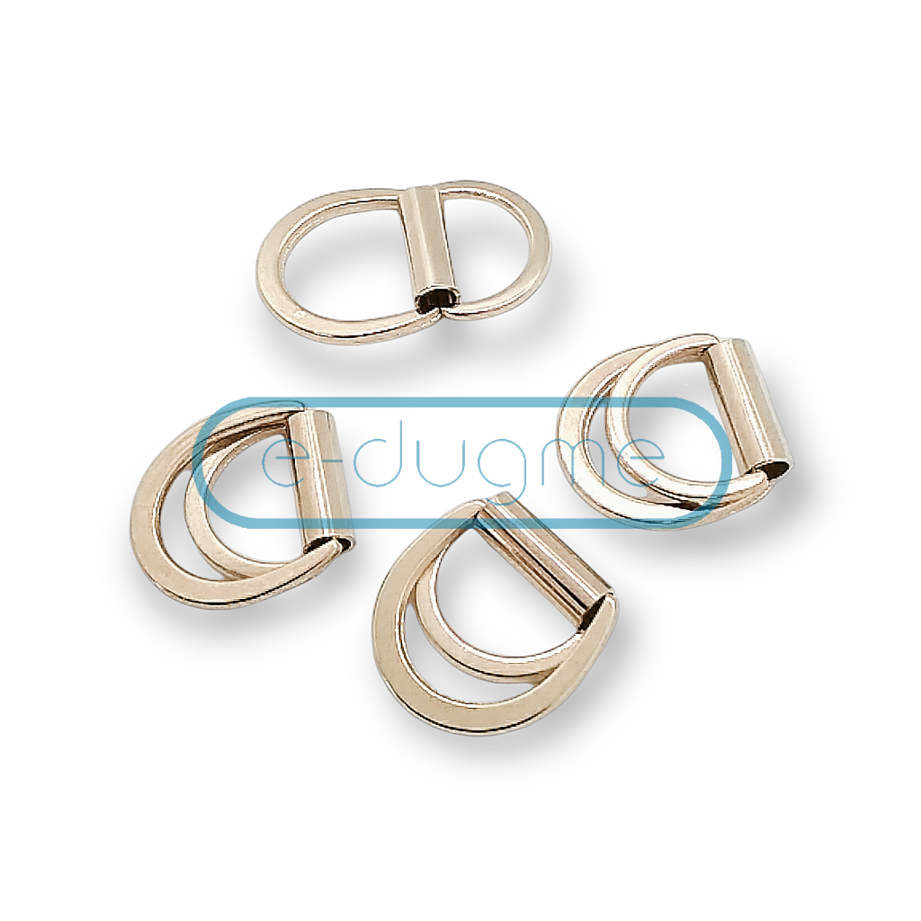 ▷ Double D Ring Buckle 23 mm Metal Adjusting Buckle and Belt Buckle