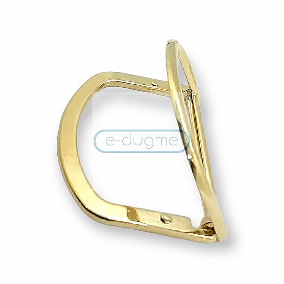 4 cm Double Ring D Buckle Metal Belt and Adjustment Buckle E 2081