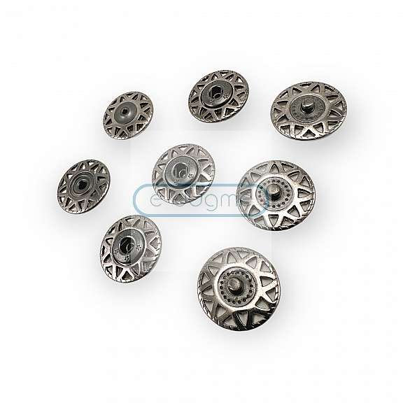 20 mm 32 L Sewing Snap Fasteners Button Triangle Pattern E 2227