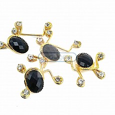 60 mm Black Stone Gold Color Agraf Buckle BRS0048