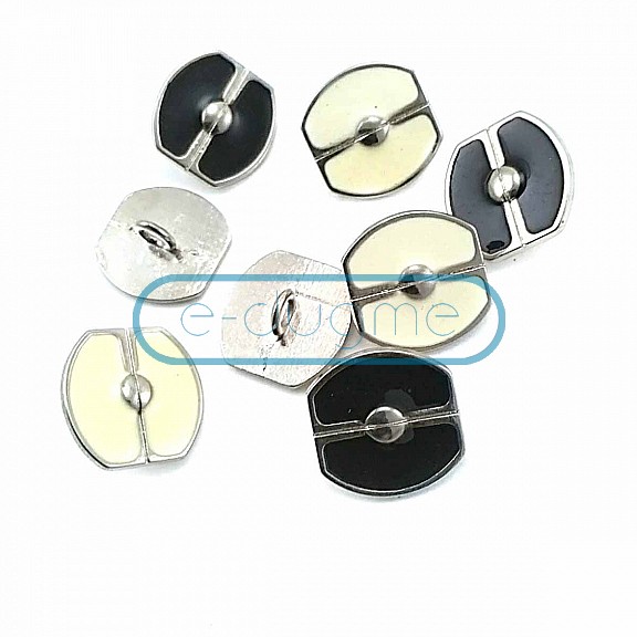 Retro Design And Enamel Footed Button 17 mm - 27 Size D 0009