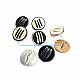 Three Stripes Enamel Bottom Sewing Button 17 mm - 27 Length D 0010