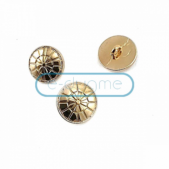 Patterned Metal Foot Button 16 mm - 26 Size D 0023