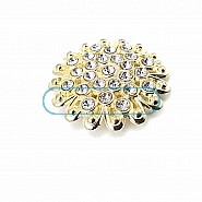 Aesthetic and Stone Gold Color Metal Brooch BRS0042