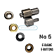 No 5 Eyelet Mold - 15 mm Eyelet Fastening Apparatus KLP0005