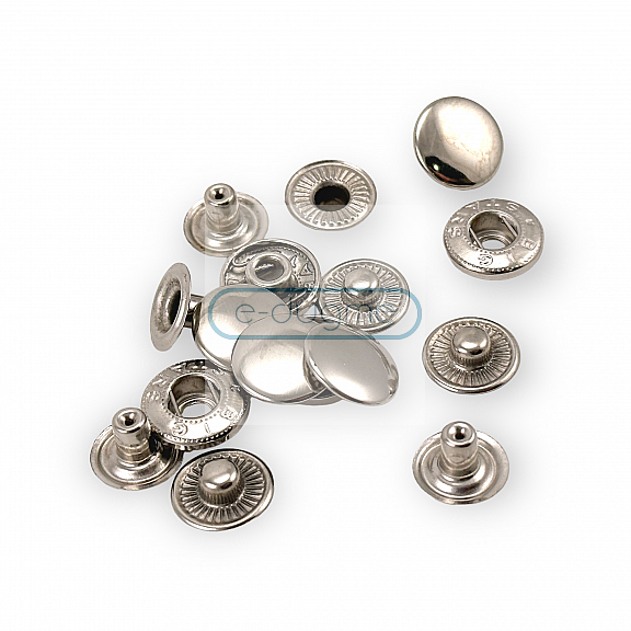 Alpha Snap Fasteners 15mm 3/4" Metal Snap Button C0001