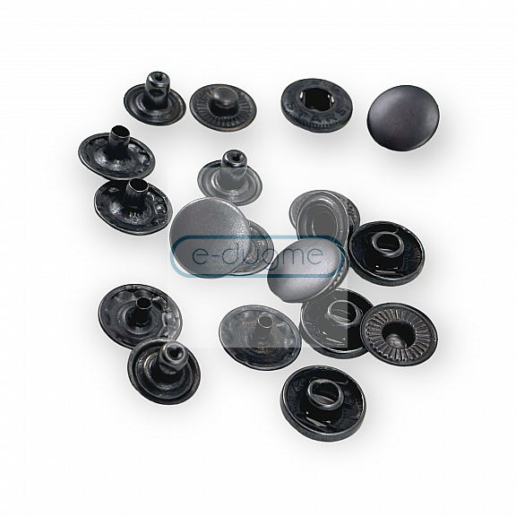 Alpha Snap Fasteners 15mm 3/4" Metal Snap Button C0001