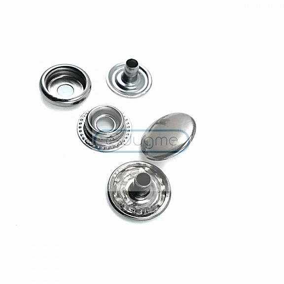 15 mm 61 System Snap Fasteners 3/4" 144 pcs Stainless C0004P