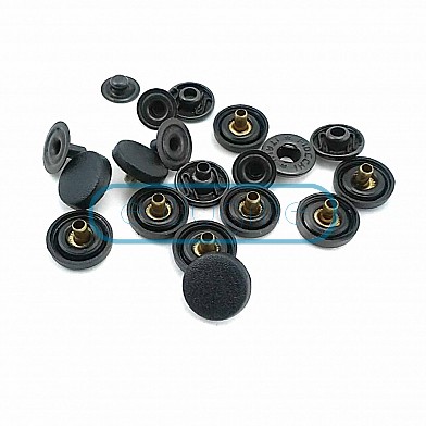 ▷ Plastic Snap Fasteners - Black Plastic Snap Fasteners 12 mm 20L / 15/32