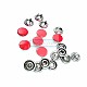 9.5 mm Dyed  Prong Snap Fantenrs With Cap Stainless Buttons C0014