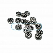 Metal Dört Delikli Düğme 13 mm - 21 Boy D 0026