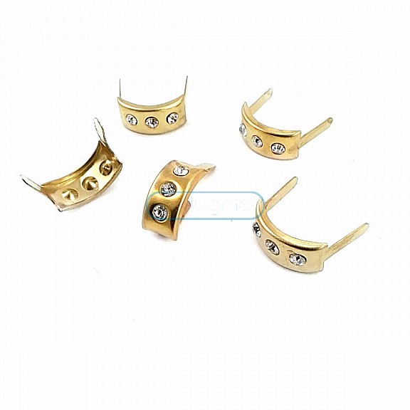 17.5 x 7.5 mm Three Stone Metal Bow F0009