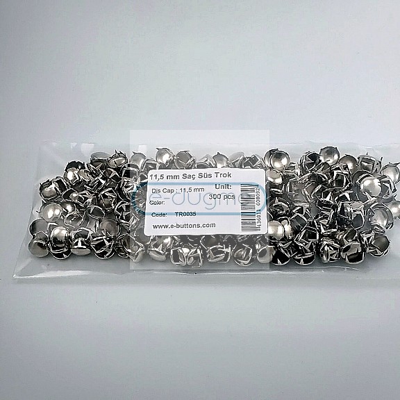 Prong Stud 11. 50 mm Six Legged Metal Trok (300 pcs / Package) TR0035PK