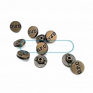 10 mm 16L  "G.P.C" Inscribed Metal Rivet - Rivet (250 Pcs / Package) R0002