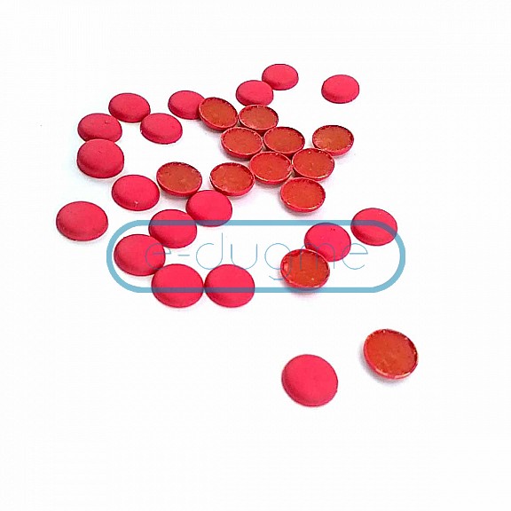 9 mm 14 size Red Color Plastic Adhesive Rivet (250 pcs / Package)R0011