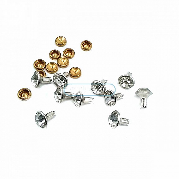 Rhinestone Plain Rivet 8 mm 12 L R0027