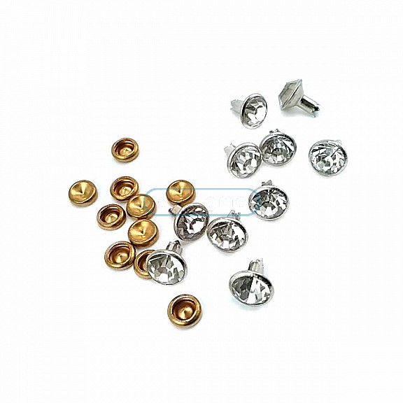 Rhinestone Plain Rivet 8 mm 12 L R0027