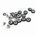 Rhinestone Rivet 10 mm 16 L (250 pcs / Package) R0028