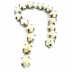 Square White Stone Ribbon Chain SRT0027