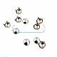 Ornamental Prong Studs Brass 8.50 mm 4-legged Slightly Convex (250 Pcs/Pack) TR0011