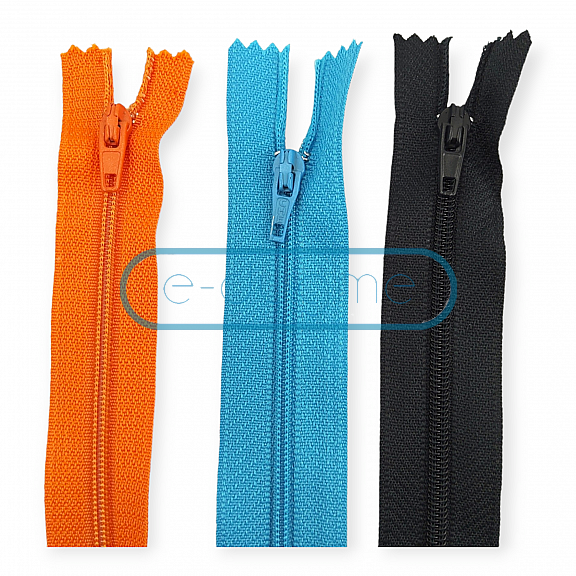 25 cm #3 9,84" Nylon Coil Zipper For Pant and Skirts Close End ZPS0025T5