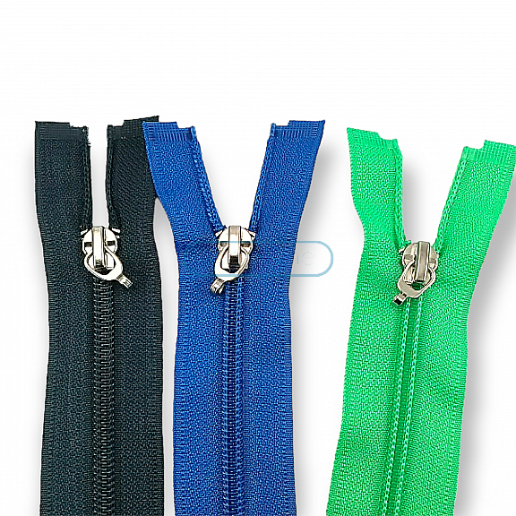 50 cm #5 19,70" Nylon Coil Jacket Zipper Open End - Separating ZPS0050T10