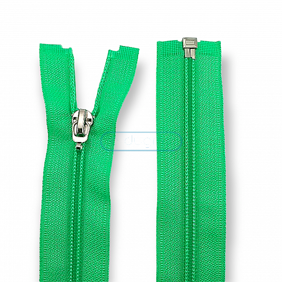 55 cm #5 21,66" Nylon Coil Jacket Zipper Open End - Separating ZPS0055T10