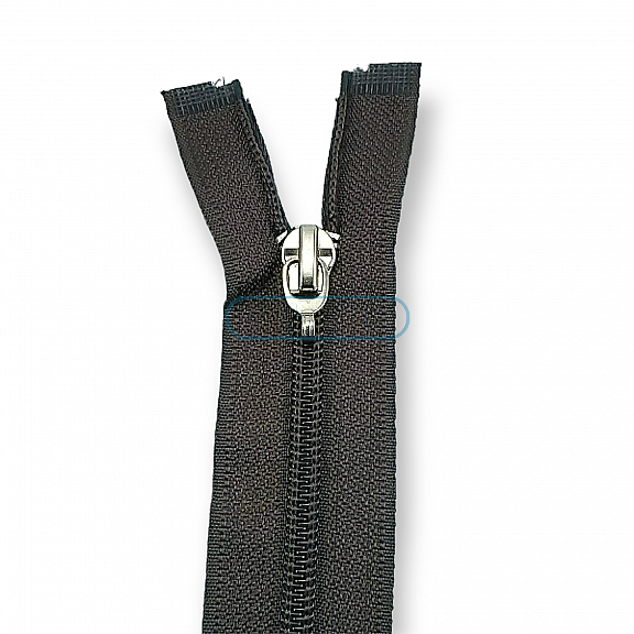 55 cm #5 21,66" Nylon Coil Jacket Zipper Open End - Separating ZPS0055T10