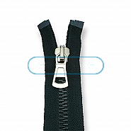 Molded Zipper 95 cm, 37,40" #9 Metal Teeth Imatation Open End - Separe ZPK0095T9MG