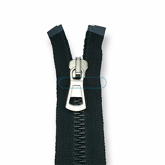 Molded Zipper 80 cm, 31,50" #9 Metal Teeth Imatation Open End - Separe ZPK0080T9MG