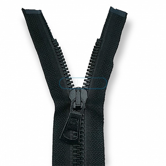 Molded Zipper 80 cm, 31,50" #9 Metal Teeth Imatation Open End - Separe ZPK0080T9MG