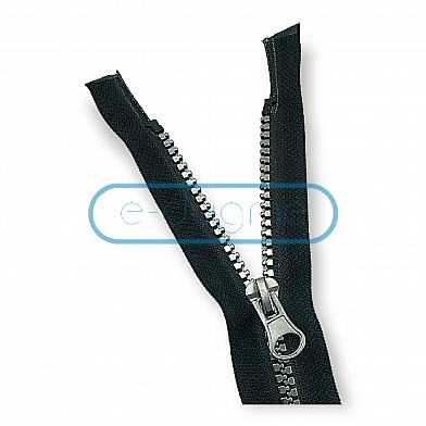 Zipper : 16” Metal : Separating : Black