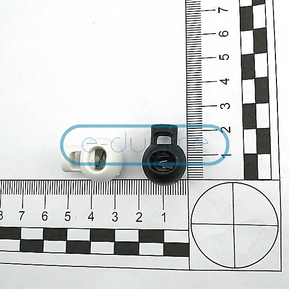 Single Hole Plastic Mine Stopper 6 mm Hole Diameter Top Press - Round Model H000105