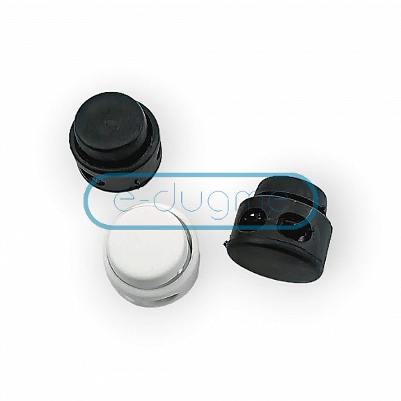 Mine Stopper Two Hole 6 mm Hole Diameter Plastic Stopper - Top Press H001707