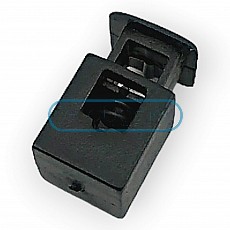Single Hole Rectangular Plastic Mine Stopper 4 mm Hole Diameter Top Push H002115