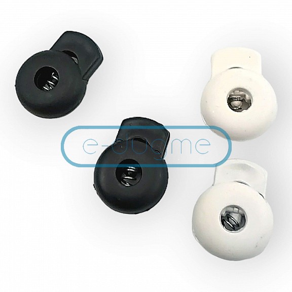 Single Hole Plastic Stopper 4 mm Hole Diameter Top Press - Round Model H002121