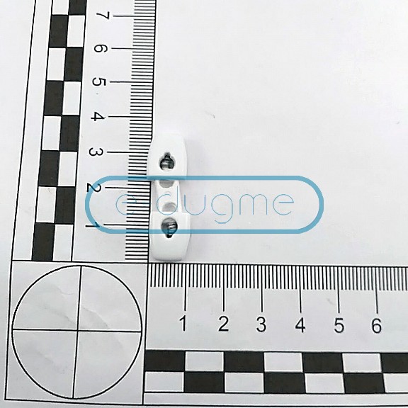 Two Hole Plastic Stopper 4 mm Hole Diameter Top - Bottom Press - Special Model H002917